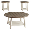 Two-Tone Occasional Table Set (Set of 3) V387145