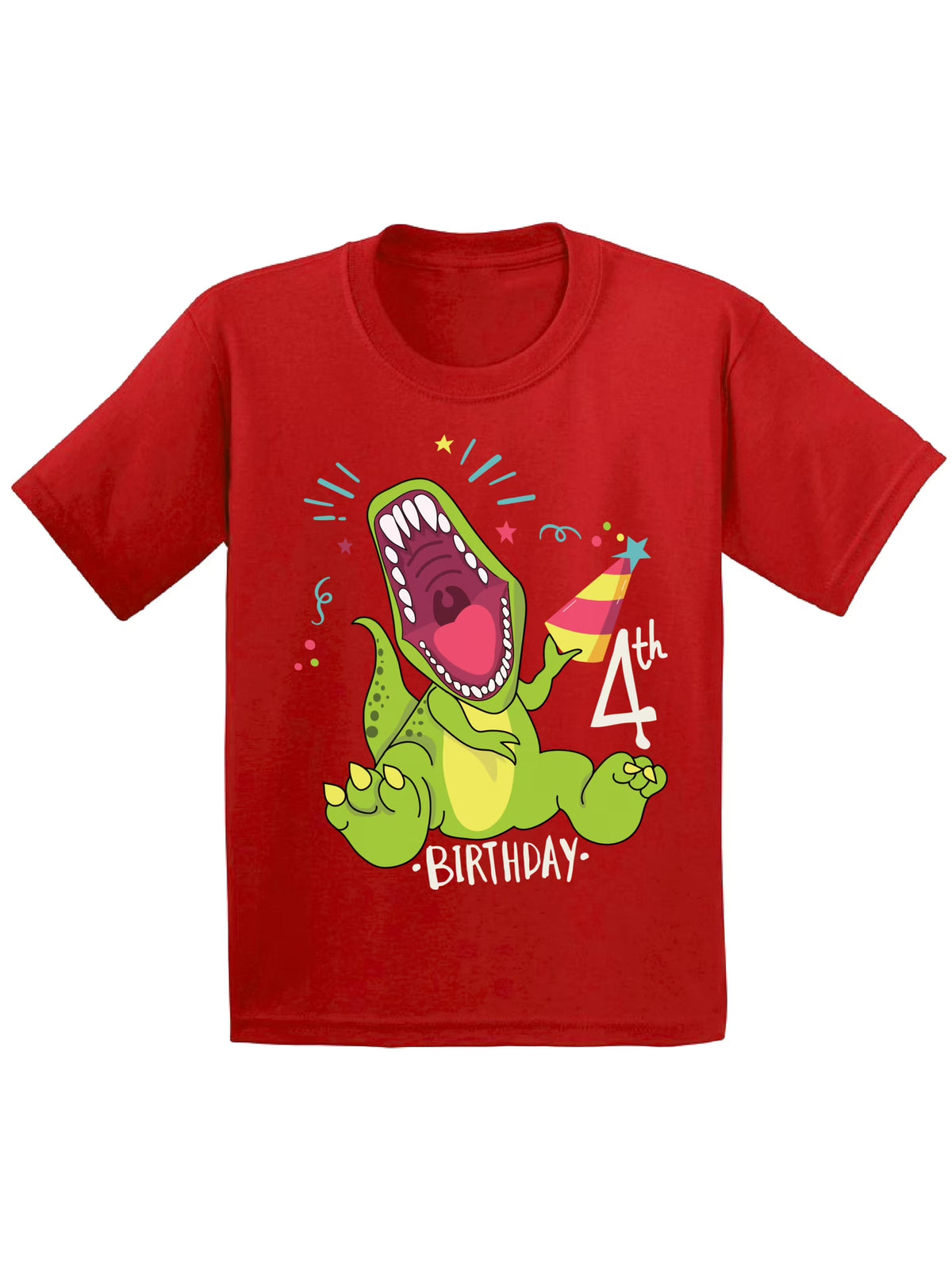 Dinosaur Birthday Shirt for 4 Year Old Q1217