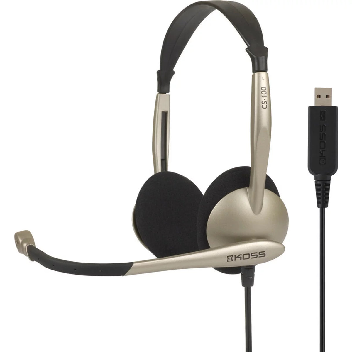 USB Headset with Mic Noise Reduction Foam Ear Cushions I752788