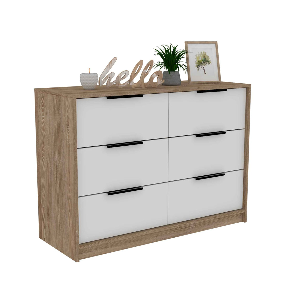 Pine White Manufactured Wood Dresser I765