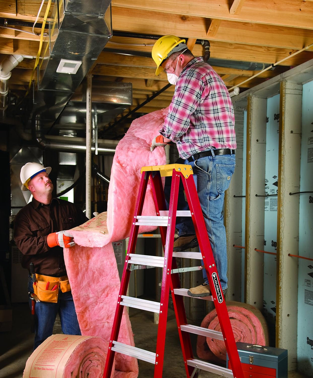 Fiberglass Stepladder, 300-Pound Capacity G8995