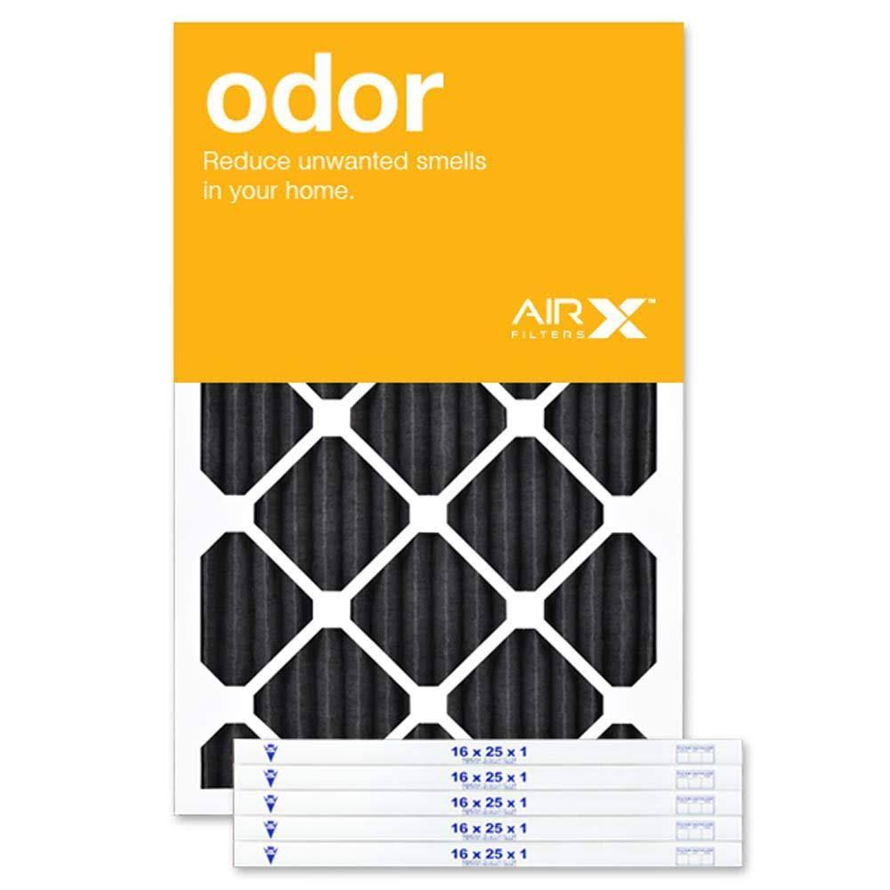 16x25x1 MERV 8 Carbon Pleated Air Filter Box of 6 A29981