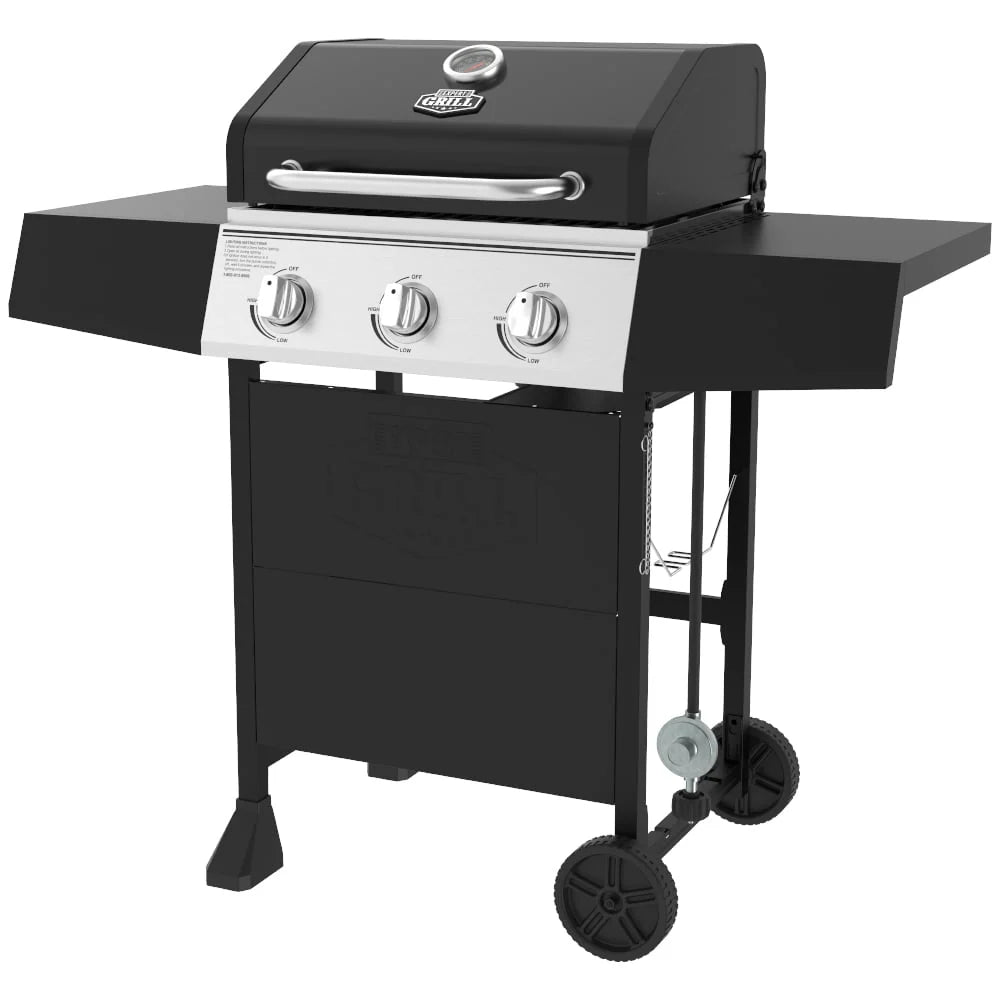 3 Burner Propane Gas Grill in Black E64409