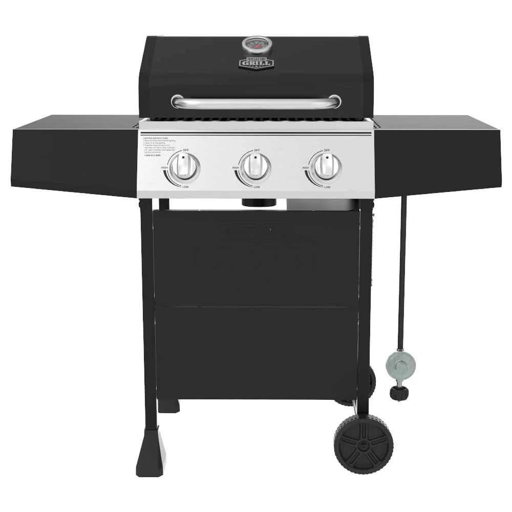 3 Burner Propane Gas Grill in Black E64409