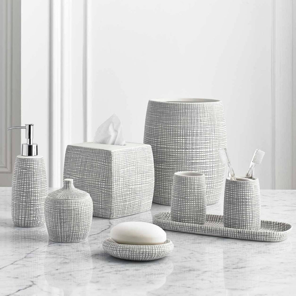 Raffia Wastebasket J7573