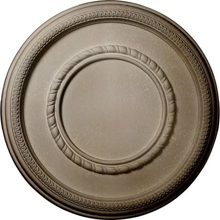 17 3/8x22OD x 1 1/8x22P Roped Large Ceiling Medallion, Hand-Painted Flash Copper Q944624