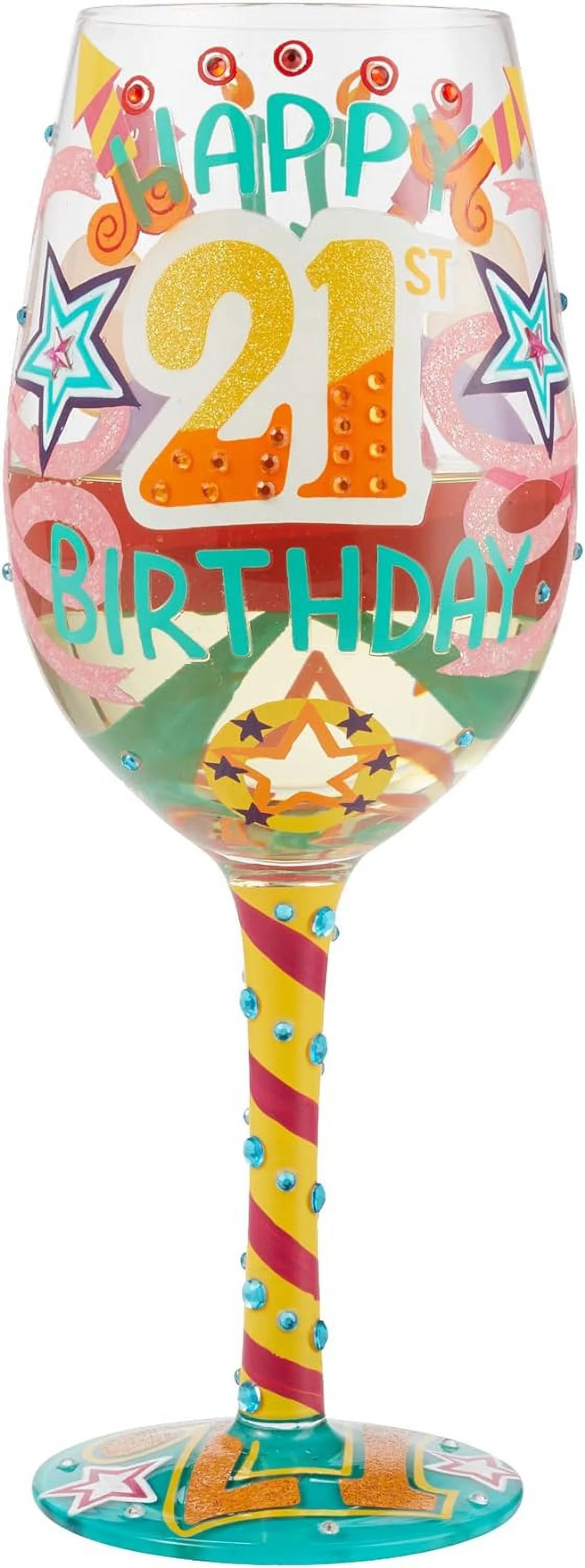 Hand-Painted Wine Glass G79002