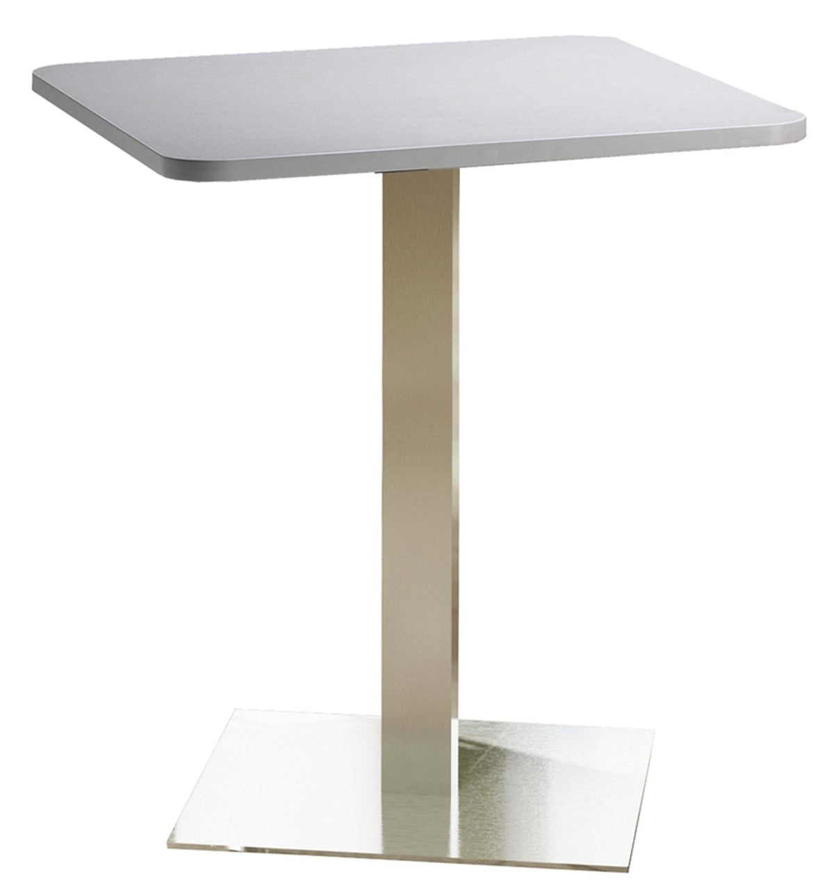 Stainless Steel Base Square Bar Height Table Y356