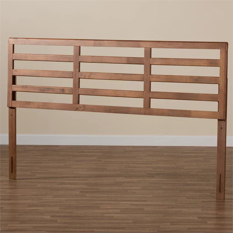 Walnut Finished Wood King Size Headboard Y743758